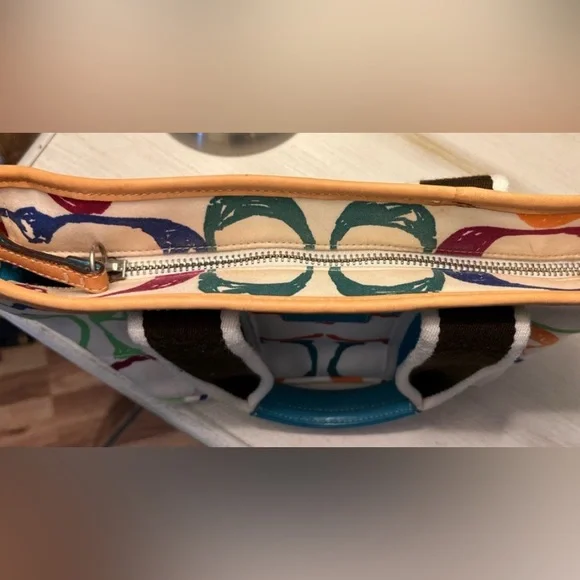 Coach Vintage Hampton Multicolor
Signature Mini Canvas Tote Bag - Picture 5 of 11